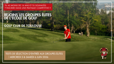 Journées de détection pour intégrer les groupes élites de l'école de golf